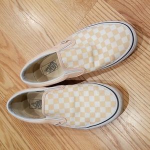 Peach and White Vans